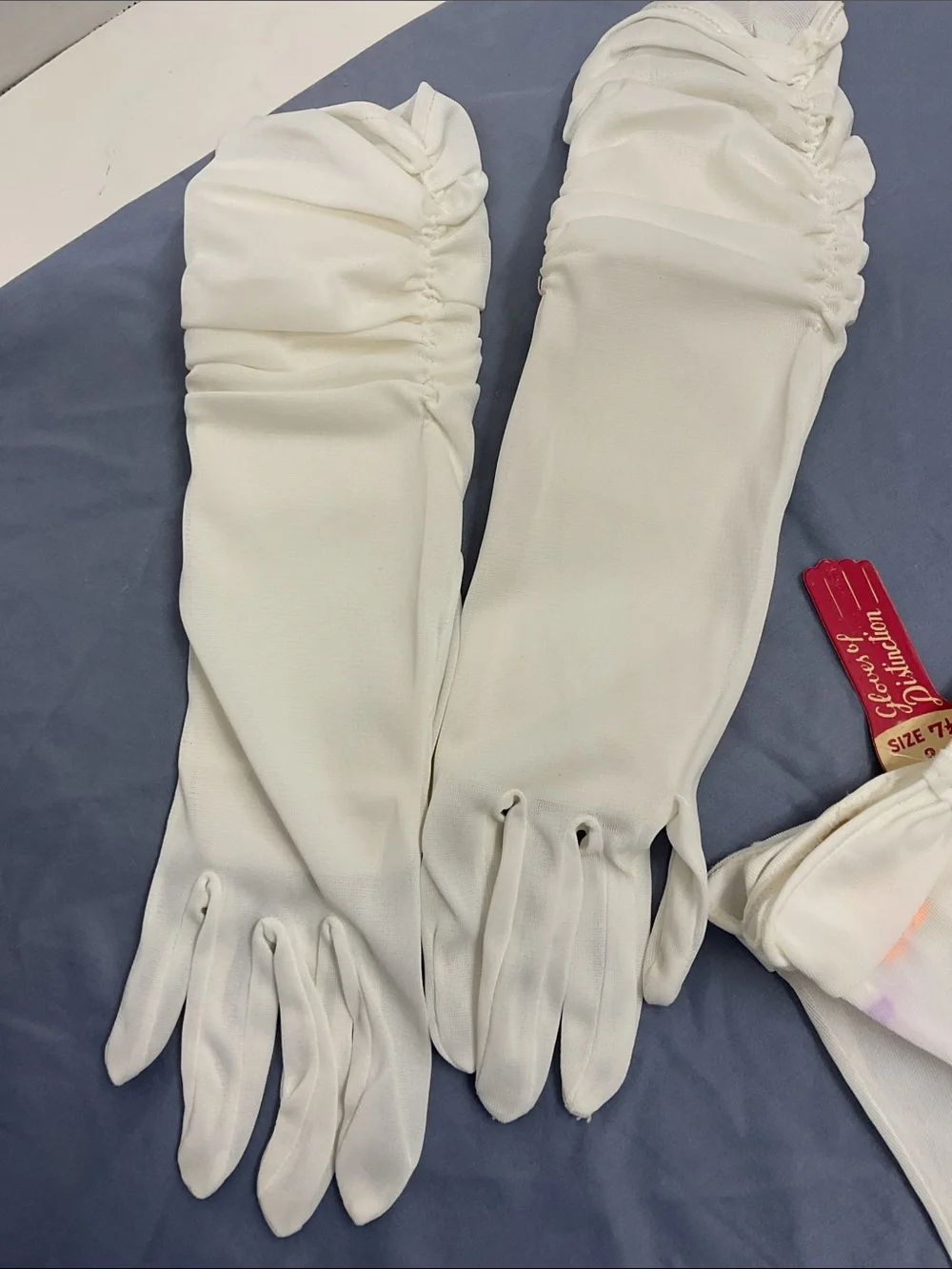 Vintage White Dress Gloves Set - Three Pairs, Two new one used. For small hands